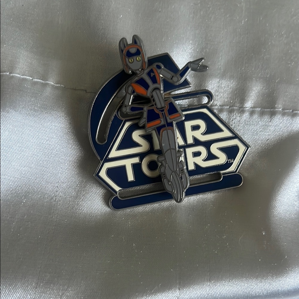 Disney Star Tours Pin - Blue and Silver